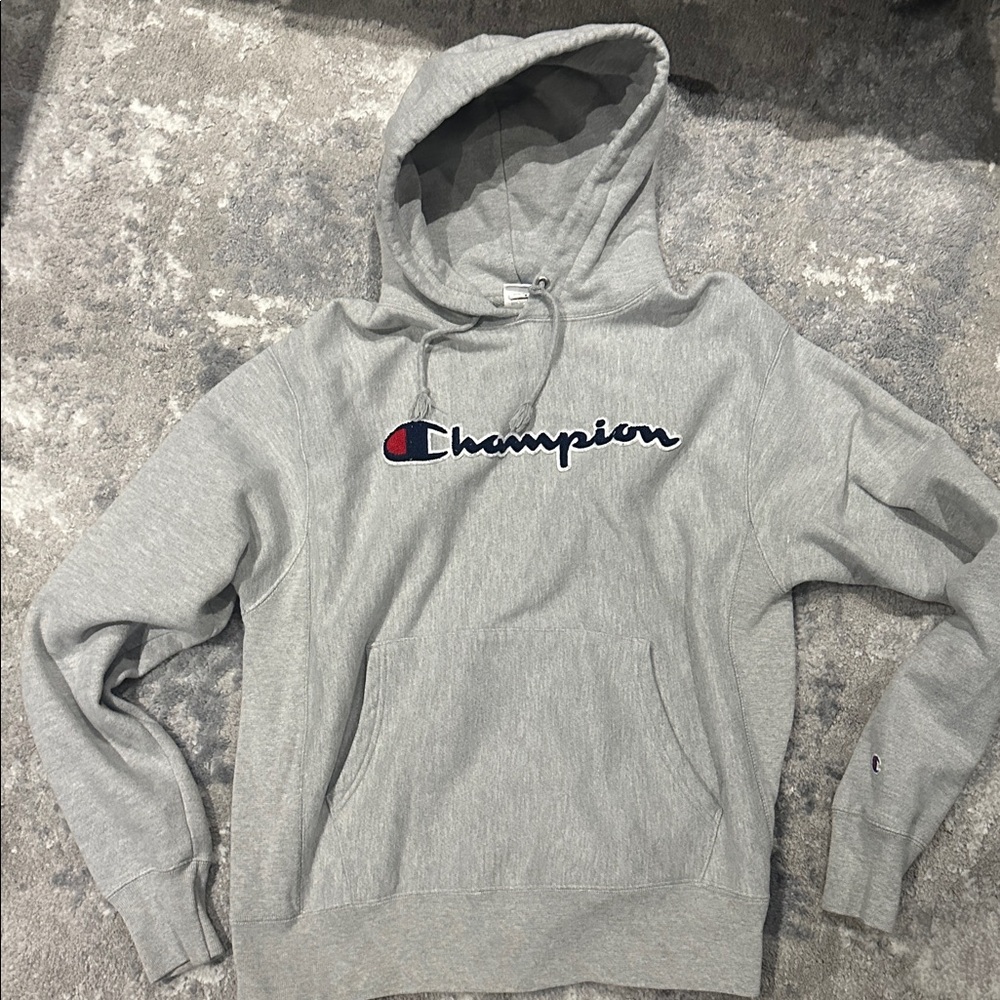 Champion Heather Gray Pullover Hoodie